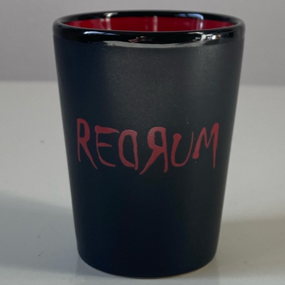 REDRUM Black and Red Shot Glass